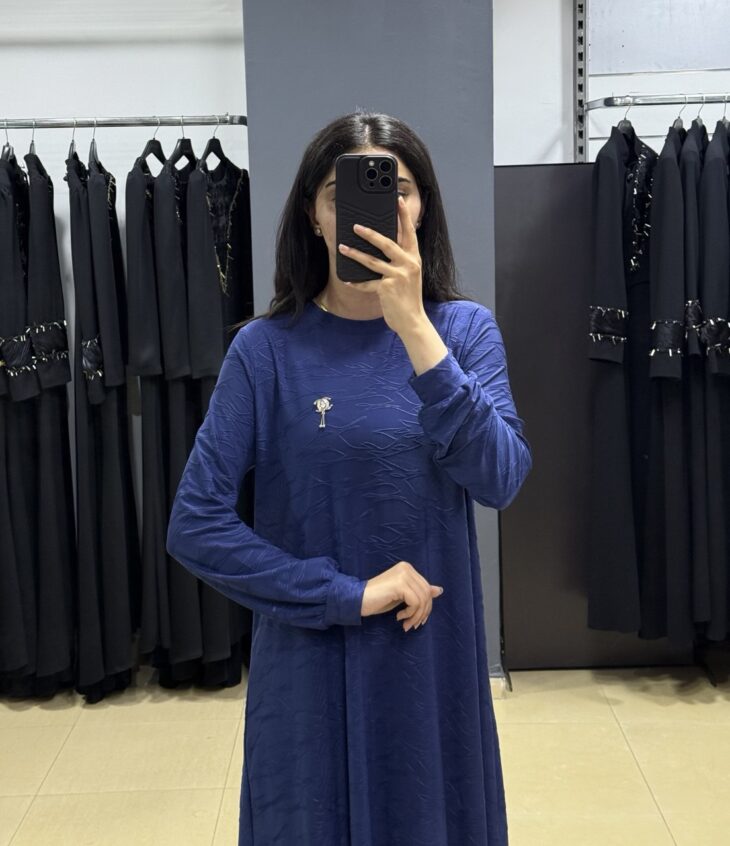 ⁦401 طقم منقوش قطعتين 48/38 كحلي⁩ - الصورة ⁦3⁩