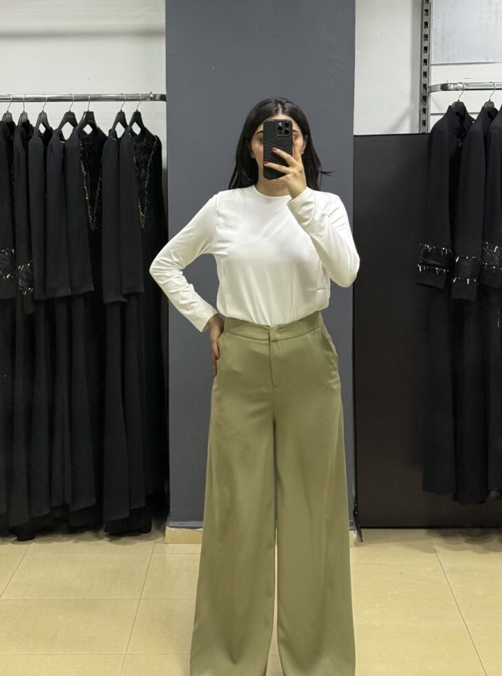 3455 بنطلون رجل عريضة 44/38 أخضر