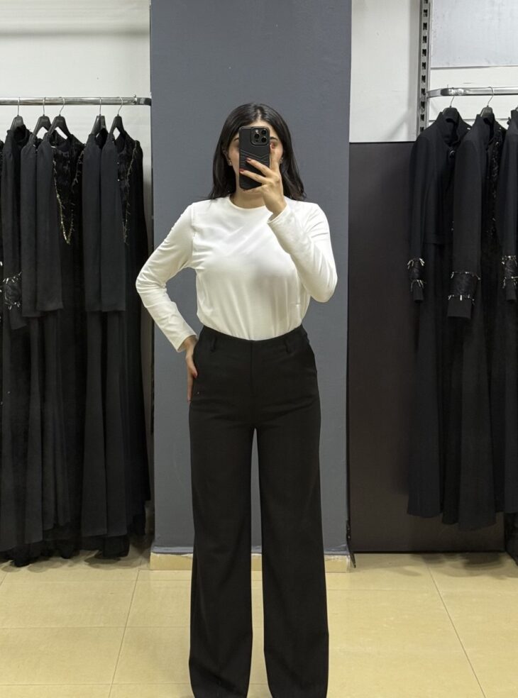 3431 بنطلون رجل عريضة 44/38 أسود